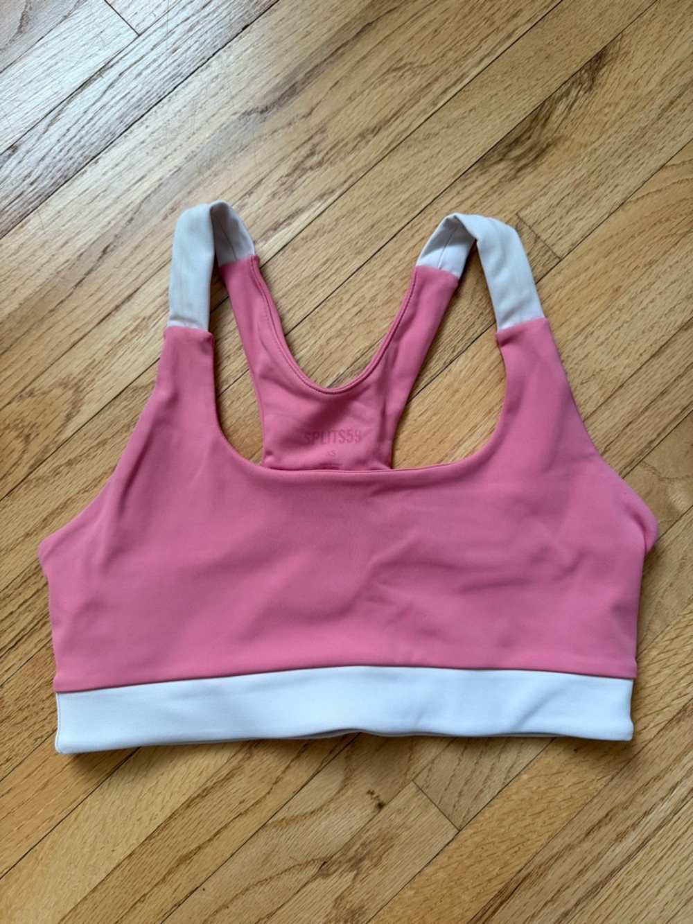 Splits59 Billie Techflex Bra in Tuberose and Vintage White - size XS